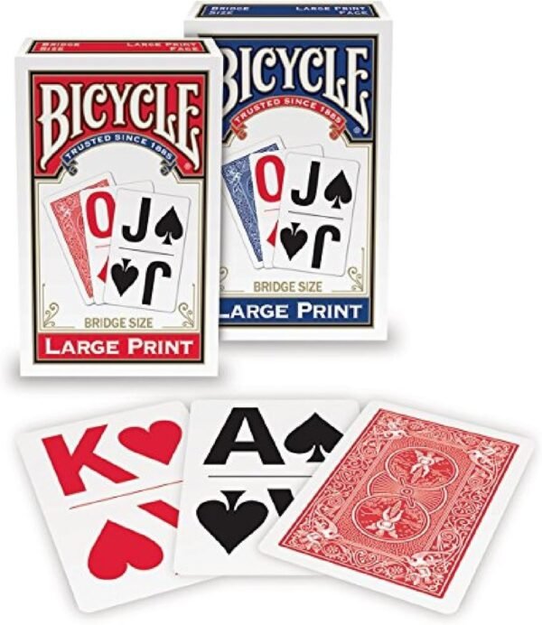 Bicycle Large Print Playing Cards 2-Pack Kit Toy Fun Kids