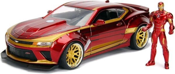 Jada Toys Marvel Iron Man & 2016 Chevy Camaro Die-cast Car, 124