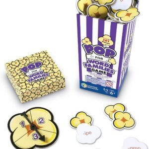 Learning Resources POP for Word Families Game, Word Families, Vocabulary and Rhyming,