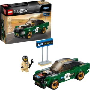 LEGO Speed Champions 1968 Ford Mustang Fastback 75884 Building Kit 183 Pieces
