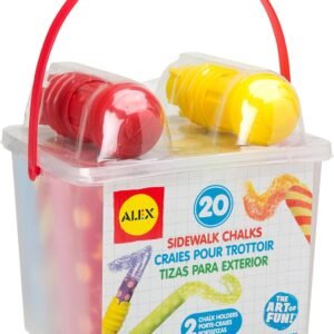 ALEX Toys Artist Studio 20 Sidewalk Chalks with 2 Holders