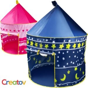 Creatov Kids Tent Toy Prince Playhouse - Toddler Play House Blue Castle