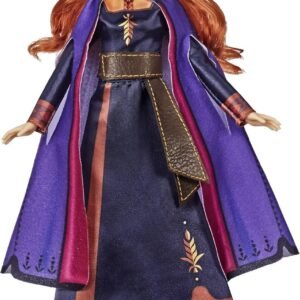 Disney Frozen Singing Anna Fashion Doll with Music Wearing A Purple Dress