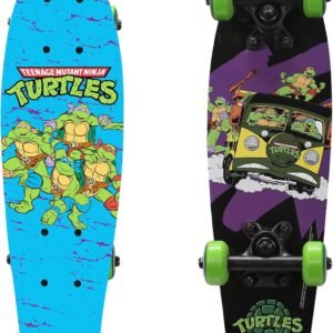 PlayWheels Teenage Mutant Ninja Turtles 21 Wood Cruiser Skateboard, Turtles on the