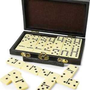 Kicko Domino Set - Premium Classic 28 Pieces Double Six in Durable