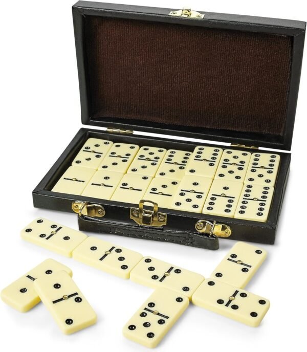 Kicko Domino Set - Premium Classic 28 Pieces Double Six in Durable