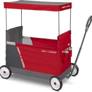 Radio Flyer Kid & Cargo with Canopy, Folding Wagon with 2 Versatile