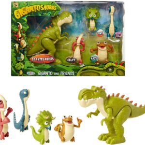 Gigantosaurus Figures Giganto & Friends Toy Action Figures, Includes Giganto, Mazu, Bill,