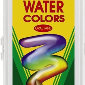 Crayola 16 Semi-Moist Oval Pans Watercolor Set with Brush Kit