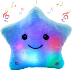 Bstaofy Creative Musical Glow Twinkle Star Lullaby Light up Stuffed Toys Animated