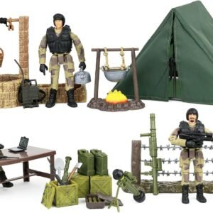 Click N Play Military Campsite 35 Piece Play Set with Accessories.