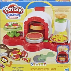Play-Doh Stamp n Top Pizza Oven Toy with 5 Non-Toxic Play-Doh Colors