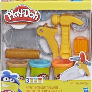 Play-Doh Toolin Around Toy Tools Set for Kids with 3 Non-Toxic Colors