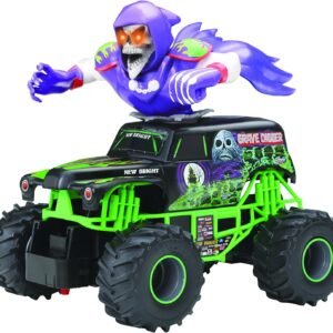 New Bright F/F Monster Jam Bursts Grave Digger RC Vehicle 124 Scale