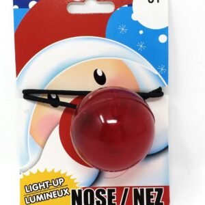 Greenbrier Christmas Santa Rudolph Red Light-Up Nose Kit Toy Fun