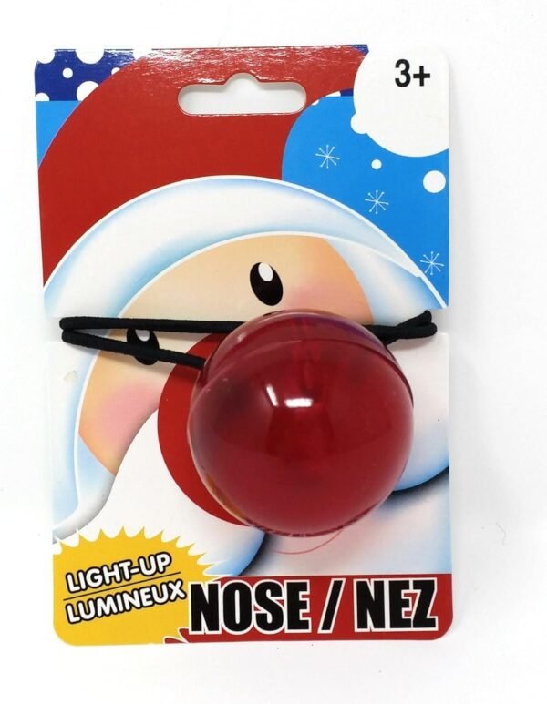 Greenbrier Christmas Santa Rudolph Red Light-Up Nose Kit Toy Fun