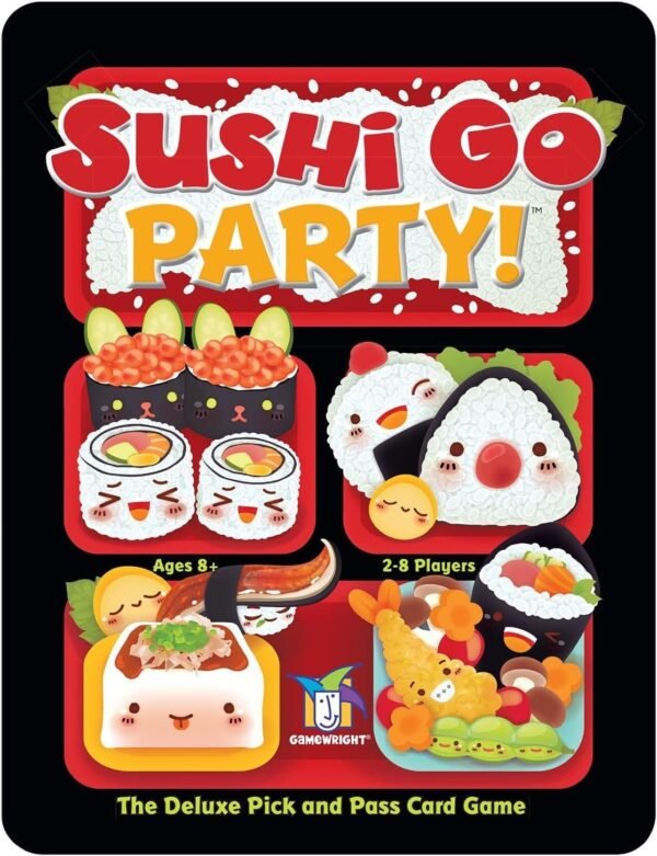 Gamewright Sushi Go Party - The Deluxe Pick & Pass Card Game,