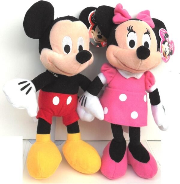Disney Mickey and Minnie Mouse 10 Plush Bean Bag Doll
