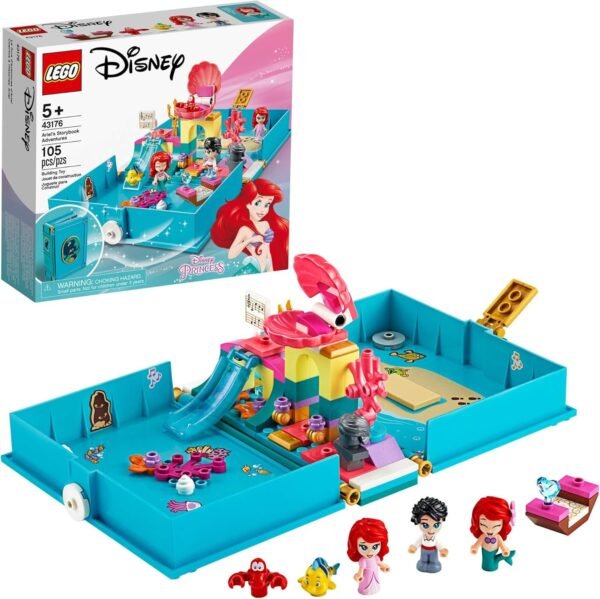 LEGO Disney Ariels Storybook Adventures 43176 Creative Little Mermaid Building Kit, New