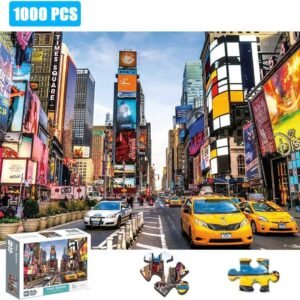 Puzzle 1000 PCS Jigsaw Puzzles for Kids Adult - Time Square Jigsaw