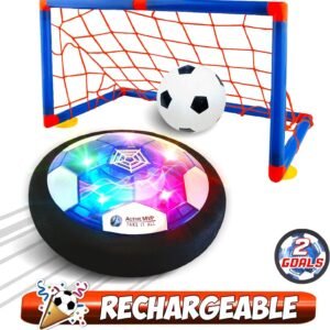ActiveMVP Kids Toys Rechargeable Hover Soccer Ball Set with 2 Goals, Indoor
