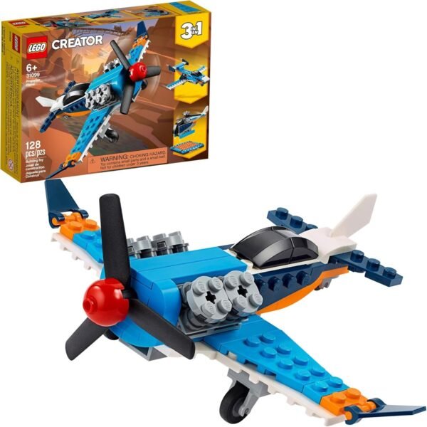LEGO Creator 3in1 Propeller Plane 31099 Flying Toy Building Kit, New 2020