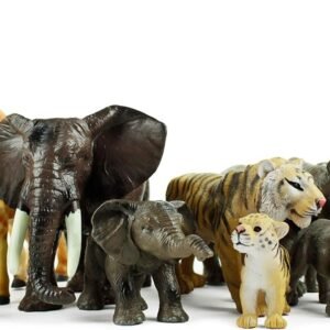 Boley 12 Piece Safari Animal Set - Different Varieties of Zoo Animals,
