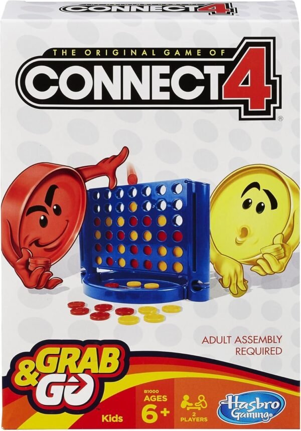 Connect 4 Grab and Go Game Travel Size Kit Toy