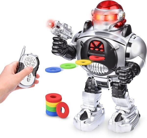 Abco Tech Remote Control RC Robot for Kids Shoots, Sings, Dances, Talks,