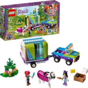 LEGO Friends Mias Horse Trailer 41371 Building Kit with Mia and Emma