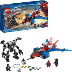 LEGO Marvel Spider-Man Spider-Jet vs Venom Mech 76150 Superhero Gift for Kids