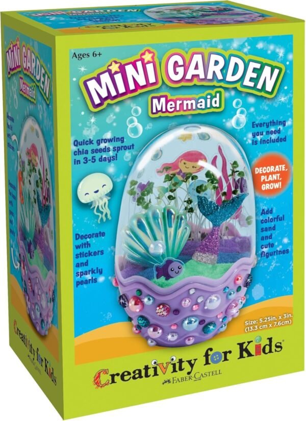 Creativity for Kids Mini Garden - Mermaid Terrarium Mermaid Gifts for Girls