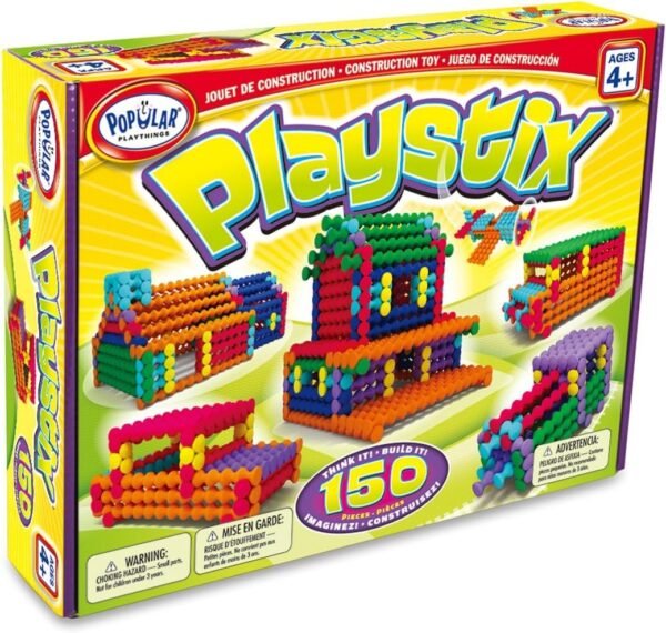 Playstix Construction Toy Building Blocks Set 150 Piece Kit Fun