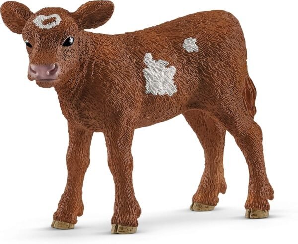 SCHLEICH Farm World Texas Longhorn Calf Educational Figurine for Kids Ages 3-8