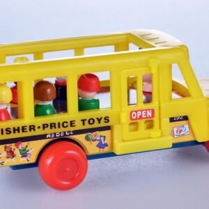 Worlds Smallest Fisher Price School Bus Kit Toy Fun Kids