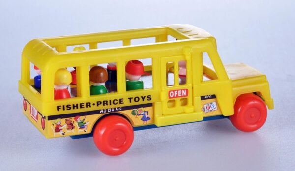 Worlds Smallest Fisher Price School Bus Kit Toy Fun Kids