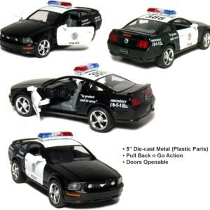 Kinsmart Ford Mustang GT Police 2006 Black & White 1-38 Toywonder, Multicolor