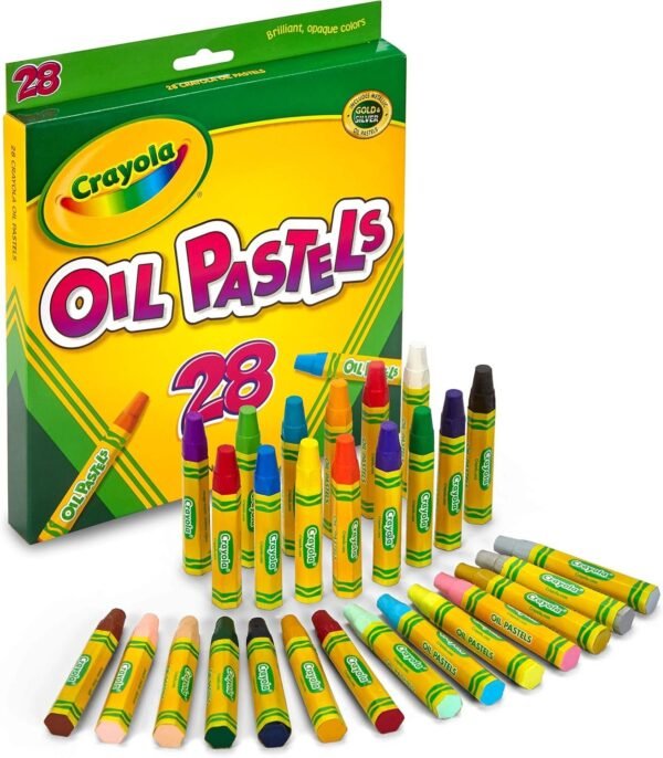 Crayola Oil Pastels, School Supplies, Kids Indoor Activities At Home, 28 Assorted