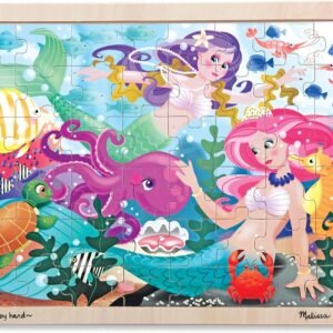 Melissa & Doug Mermaid Fantasea Wooden Jigsaw Puzzle 48pc Kit