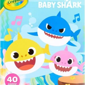 Crayola Baby Shark Coloring Book, Gift for Kids, Ages 3, 4, 5,