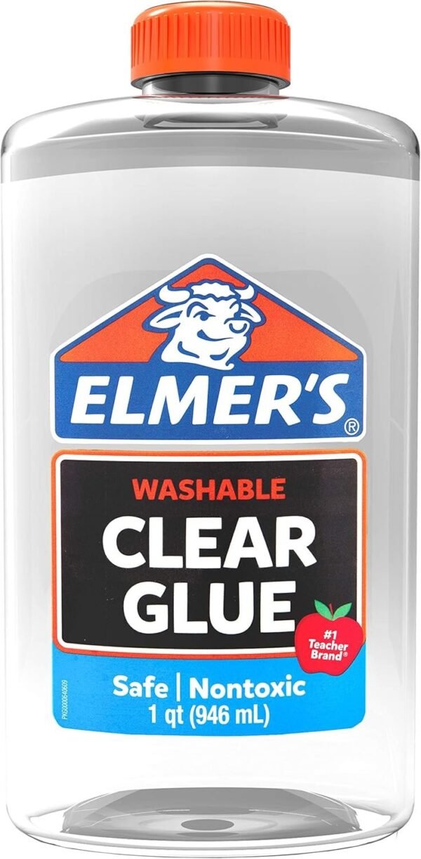ELMERS 2024691 Elmers Liquid School Glue, Clear, Washable, 32 Ounces - Great