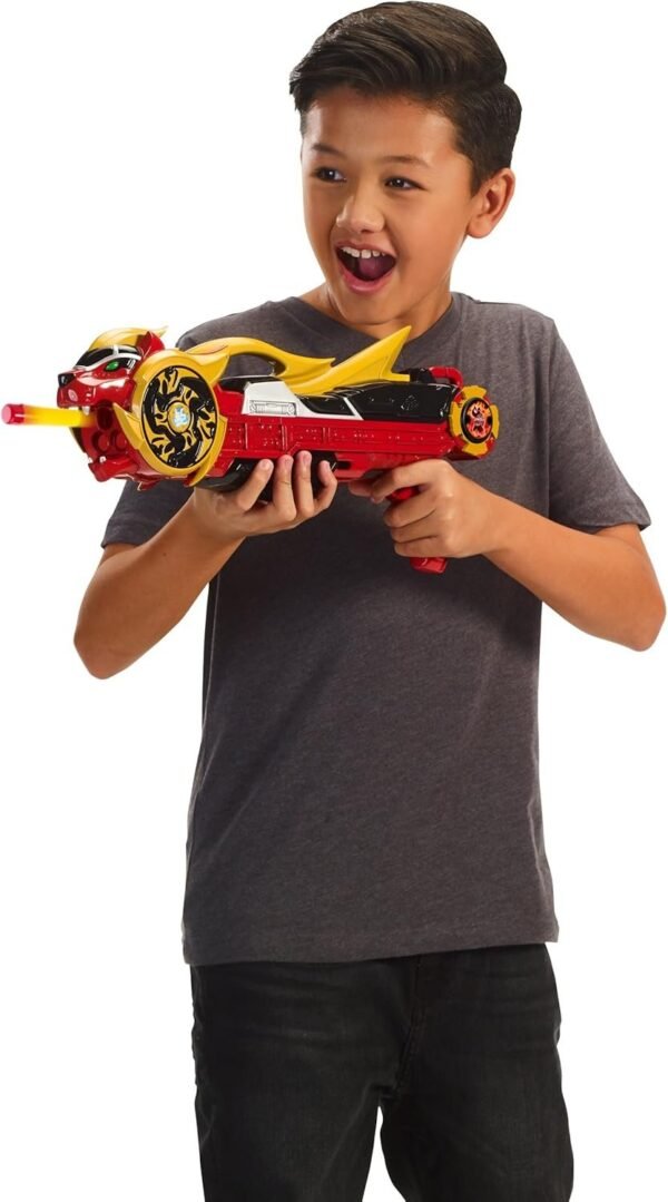Power Rangers Super Ninja Steel Blaster with 6 Foam Darts and 1