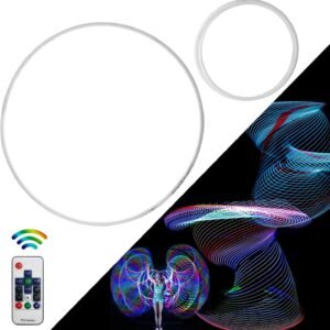 Maylai Professional Remote Control Led Hula Hoop, 90 LEDs and 300+ Light
