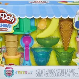 Play-Doh Kitchen Creations Ice Cream Party Play Food Set with 6 Non-Toxic