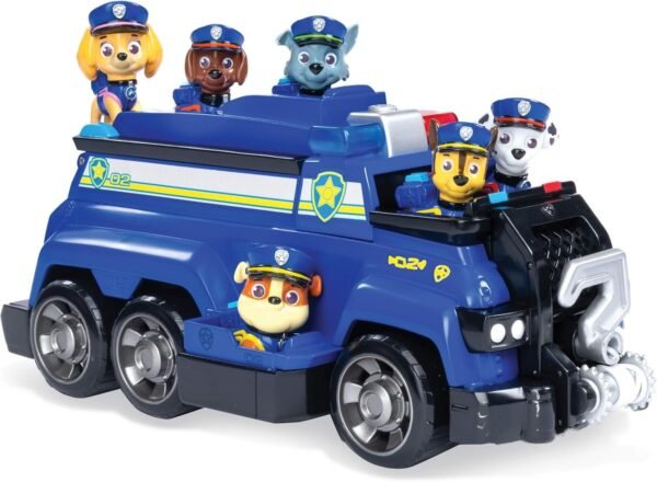 Paw Patrol, Chases Total Team Rescue Police Cruiser Vehicle with 6 Pups,