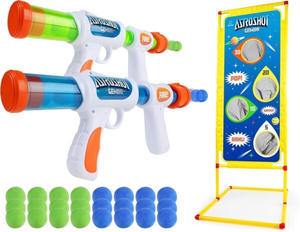 USA Toyz Astroshot Gemini Shooting Game - 2pk Foam Ball Popper Air