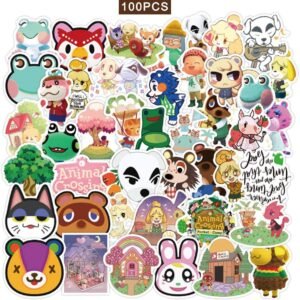Animal Crossing Stickers 100pcs Vinyl Stickers Cool Stickers for Adults Kids Teens