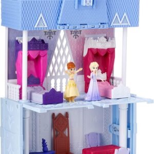 Disney Frozen Pop Adventures Arendelle Castle Playset with Handle, Including Elsa Doll,