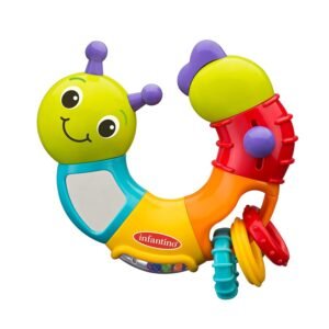 Infantino Topsy Turvy Twist and Play Caterpillar Rattle Kit Toy