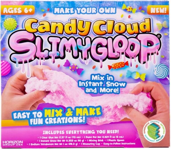 SLIMYGLOOP Make Your Own Mermaid Candy Cloud Textured DIY Slime Kit by
